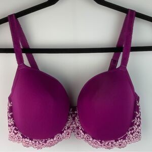 Wacoal Women's Purple Embrace Lace T-Shirt Bra underwired size 36D